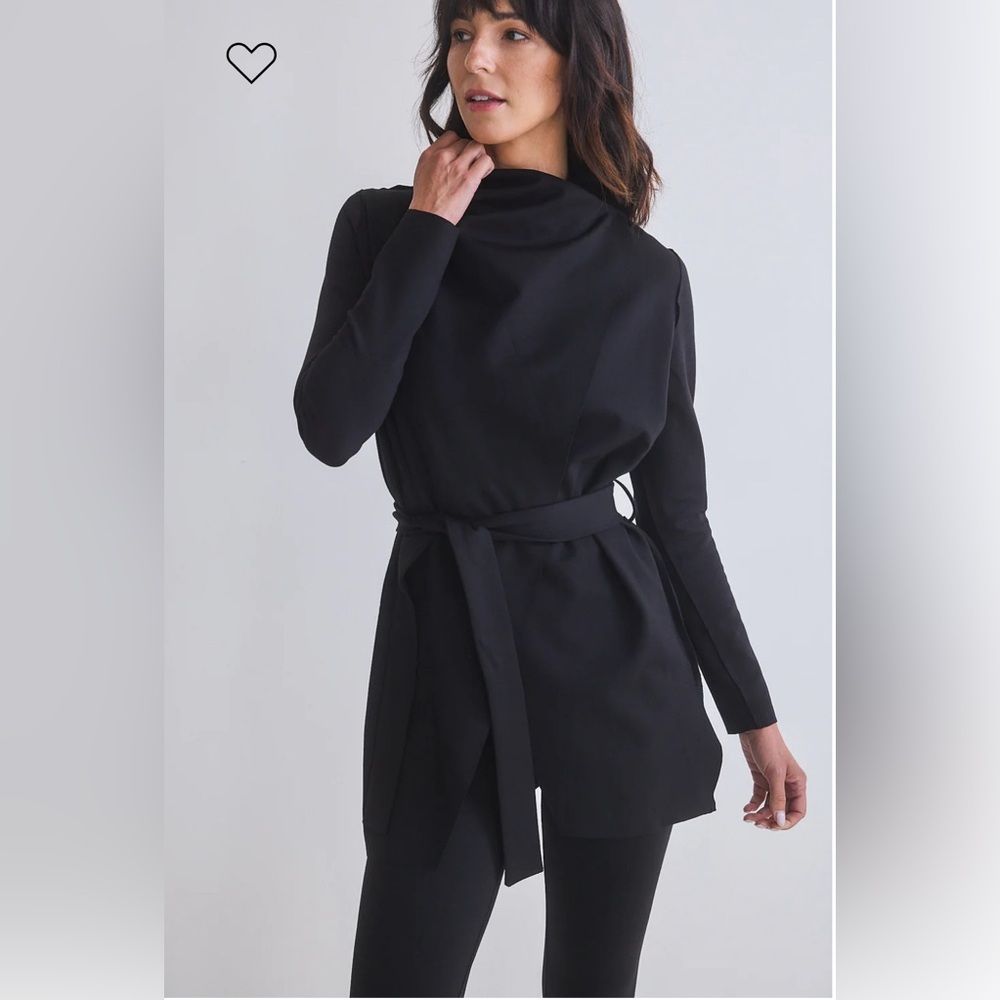 Ruti Black Long Sleeve Tunic with Belt
